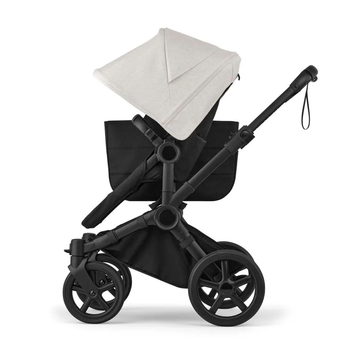 Bugaboo Donkey 6 Complete Single-to-Double Stroller - Black / Heritage Black / Misty White - Image 6