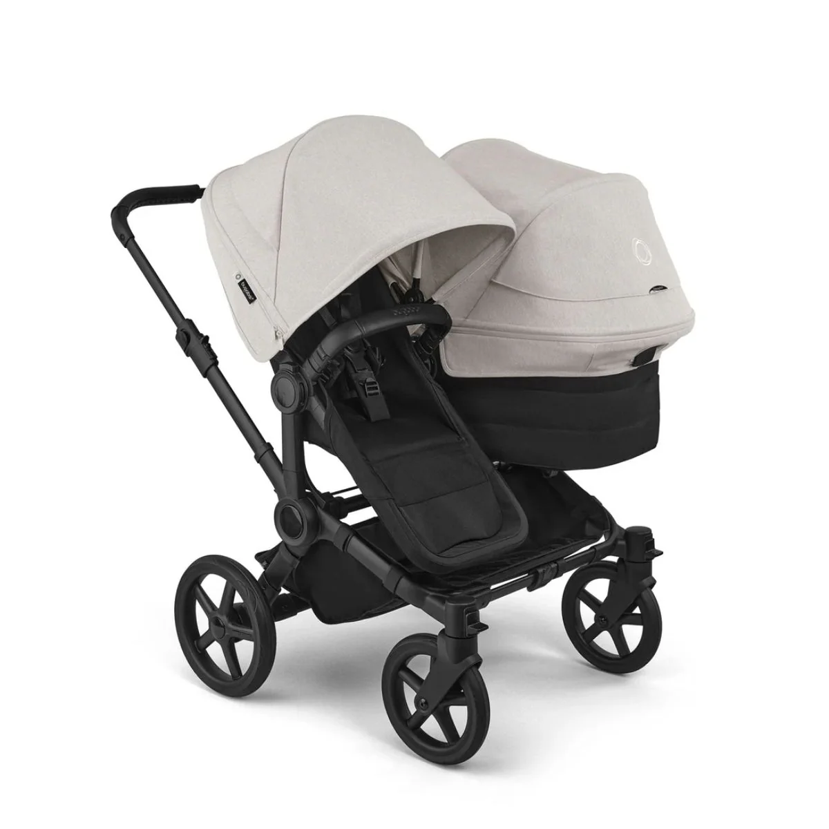 Bugaboo Donkey 6 Complete Single-to-Double Stroller - Black / Heritage Black / Misty White - Image 7