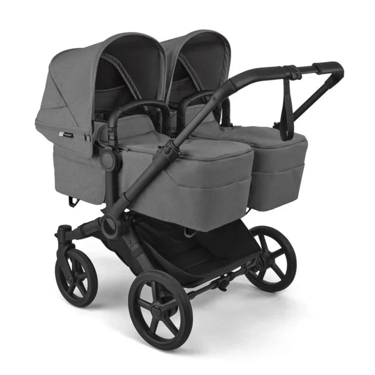 Bugaboo Donkey 6 Complete Single-to-Double Stroller - Black / Moon Grey - Image 10