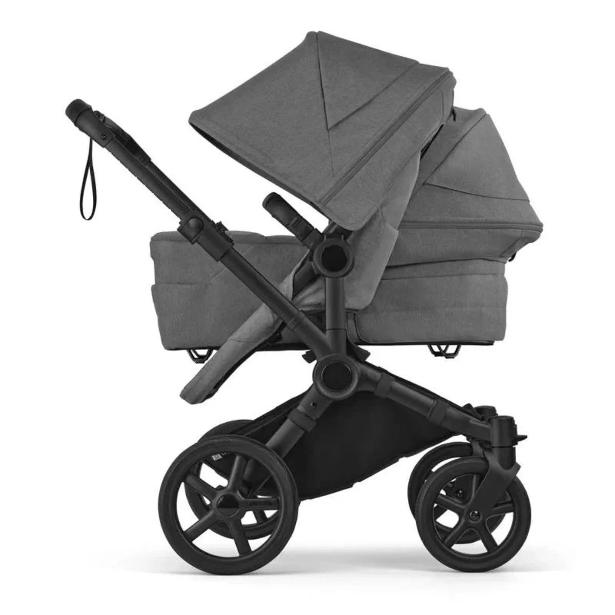 Bugaboo Donkey 6 Complete Single-to-Double Stroller - Black / Moon Grey - Image 11