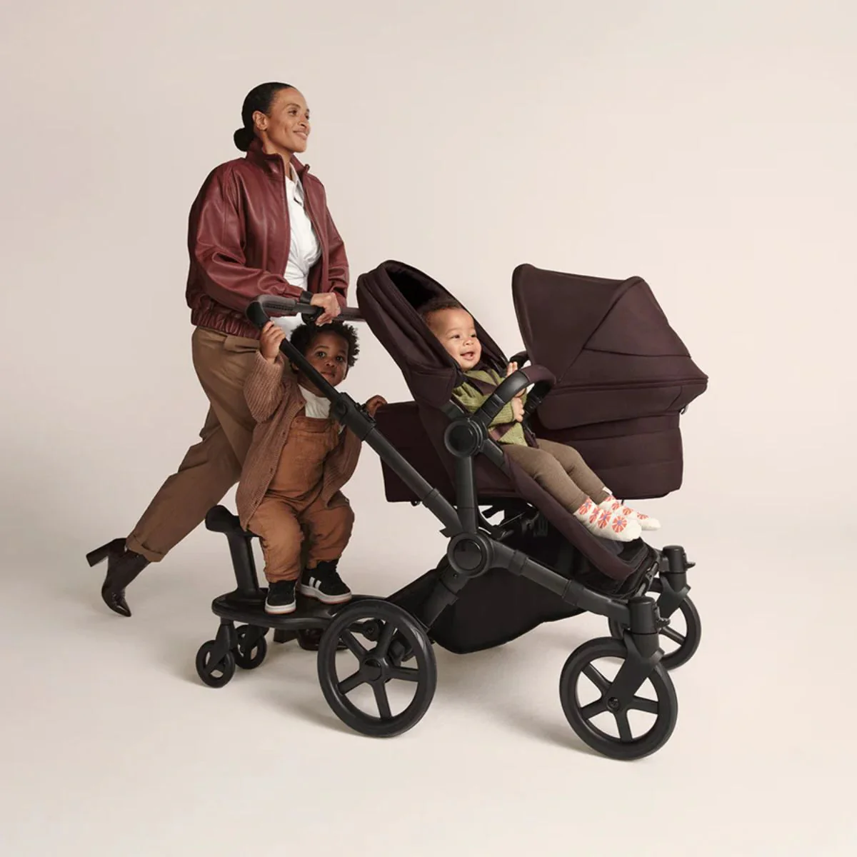 Bugaboo Donkey 6 Complete Single-to-Double Stroller - Black / Moon Grey - Image 17