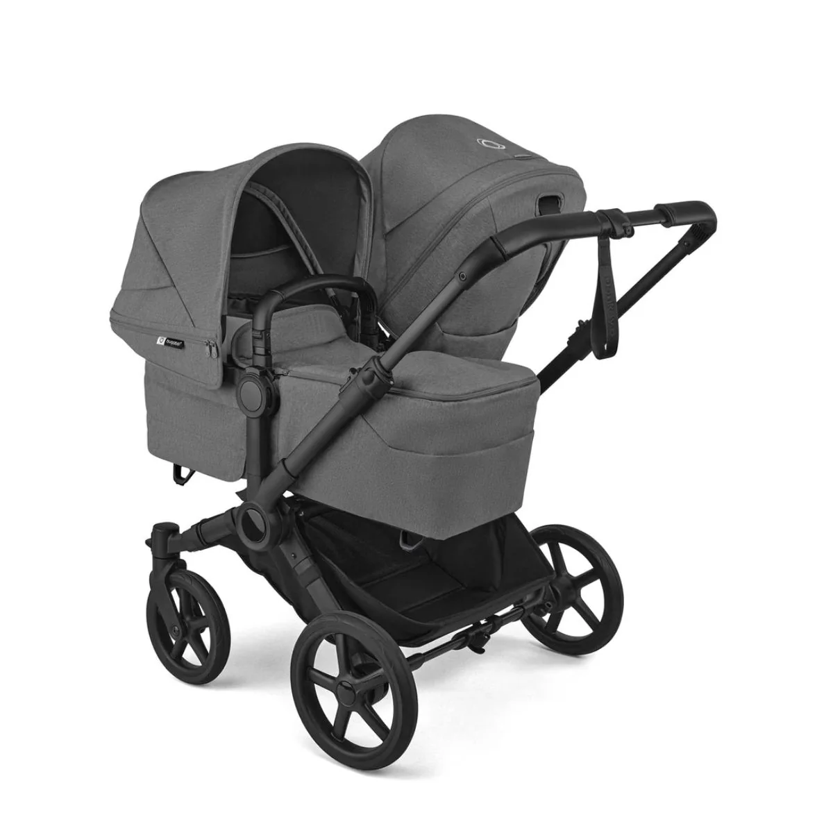 Bugaboo Donkey 6 Complete Single-to-Double Stroller - Black / Moon Grey - Image 3