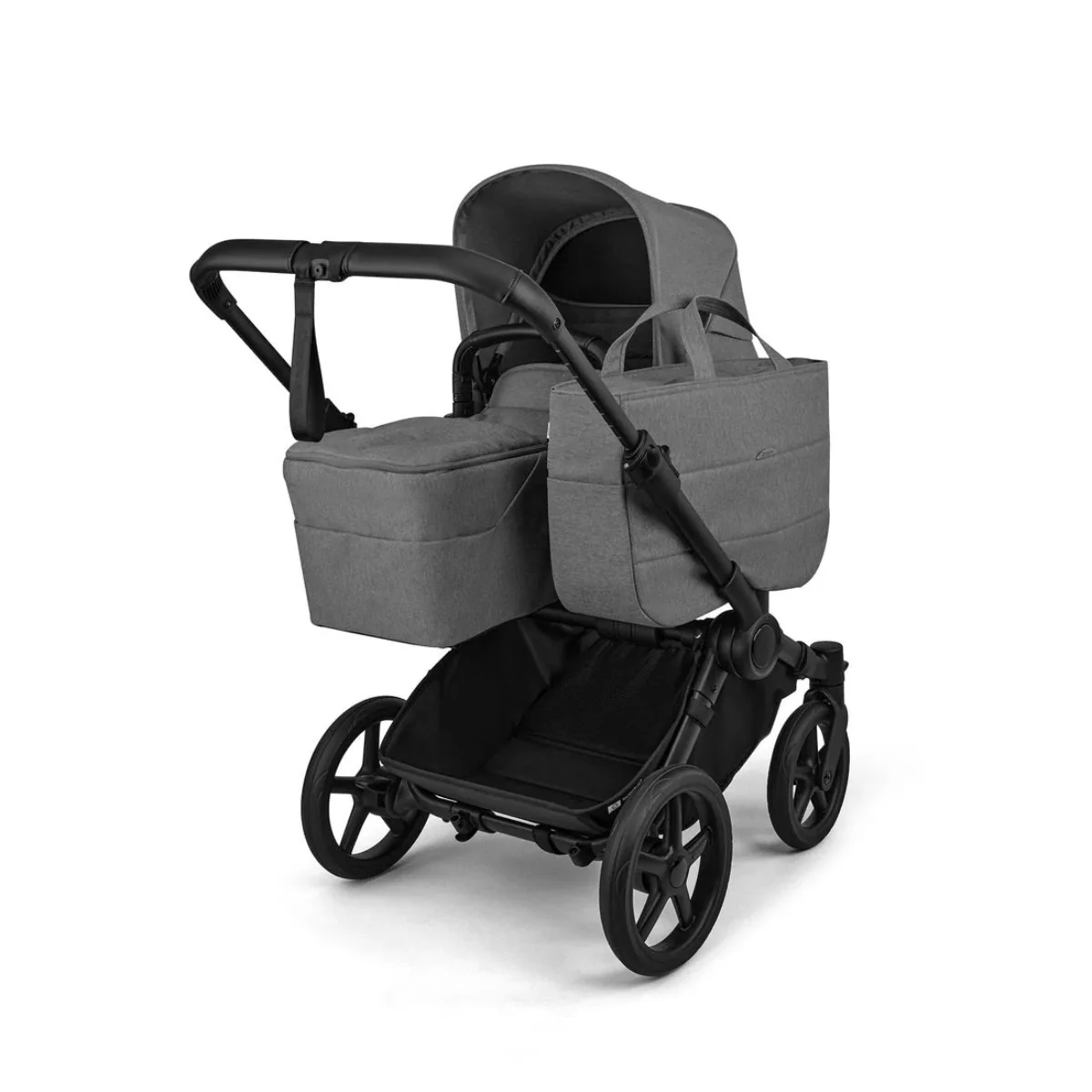 Bugaboo Donkey 6 Complete Single-to-Double Stroller - Black / Moon Grey - Image 6