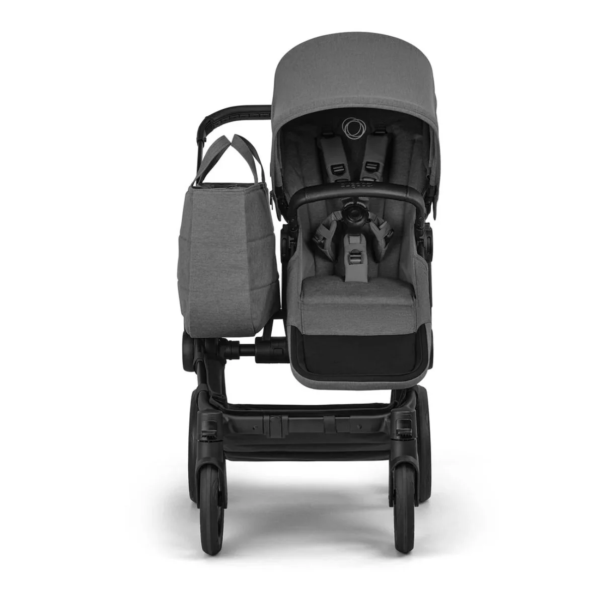 Bugaboo Donkey 6 Complete Single-to-Double Stroller - Black / Moon Grey - Image 7