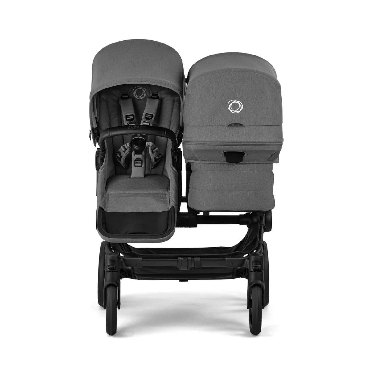 Bugaboo Donkey 6 Complete Single-to-Double Stroller - Black / Moon Grey - Image 8
