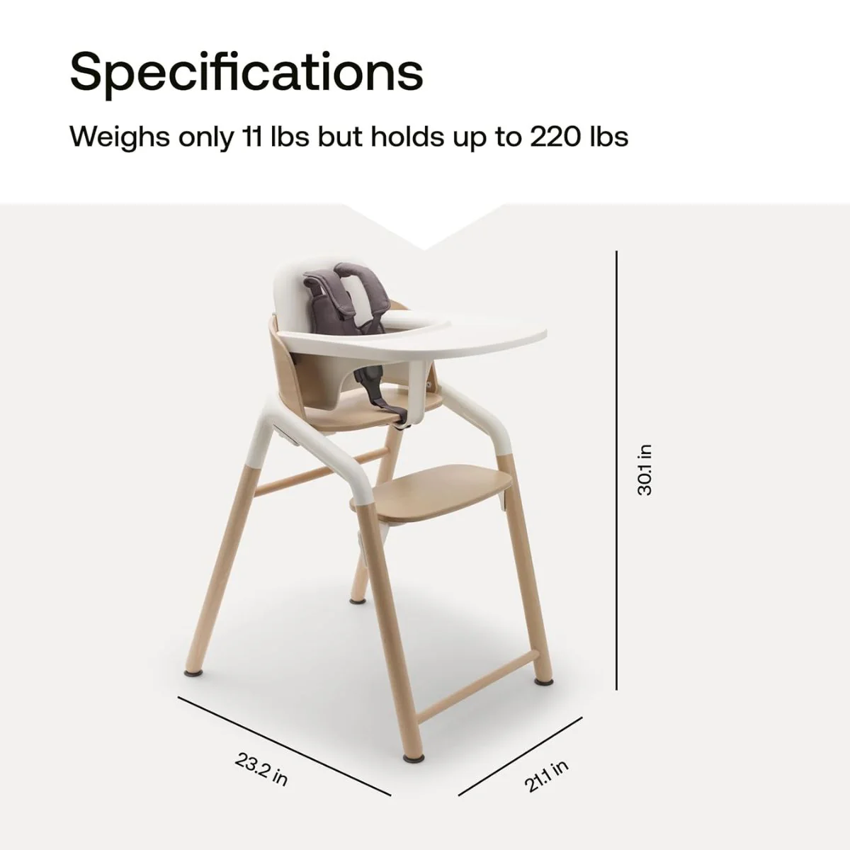 Bugaboo Giraffe Complete High Chair - Black - Image 7