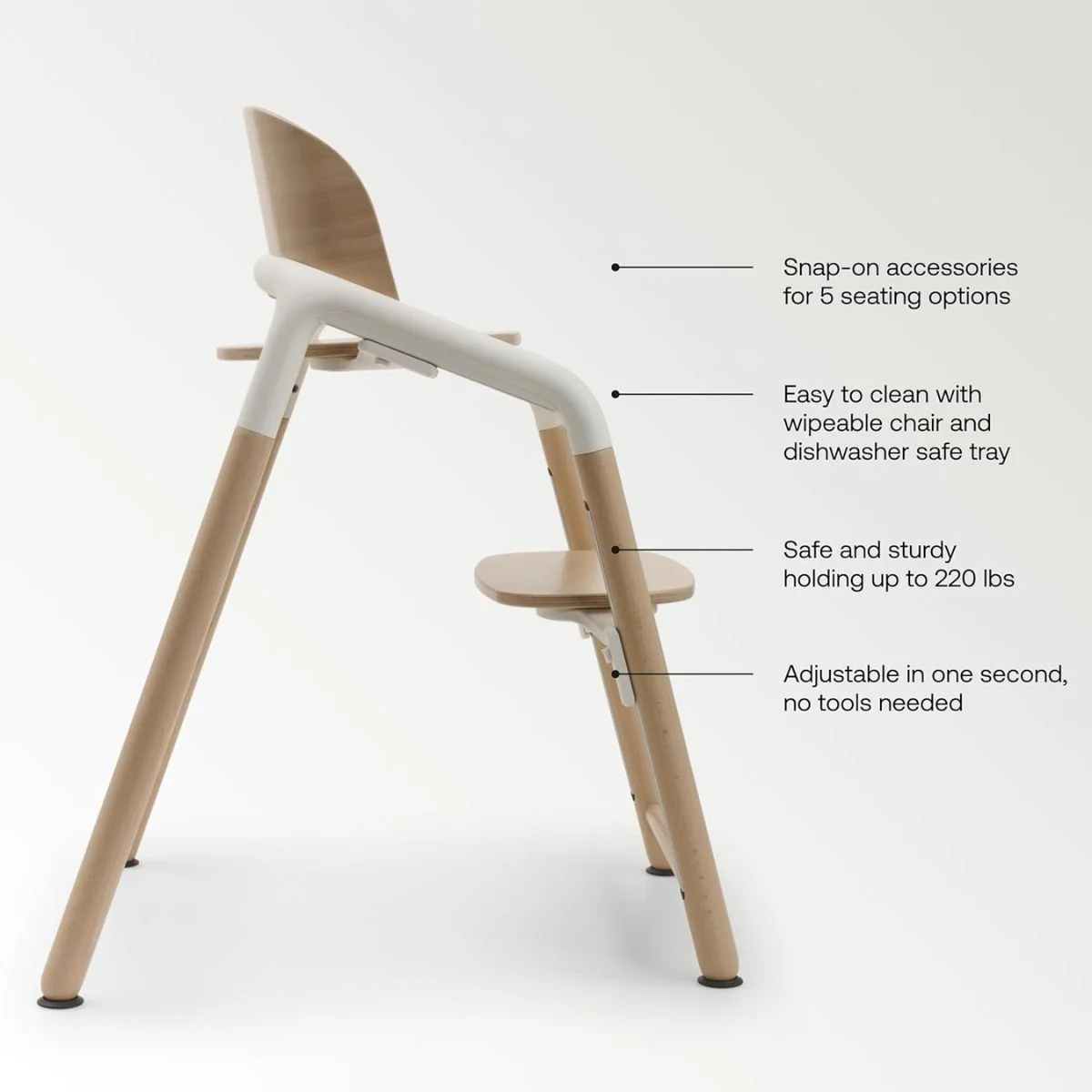 Bugaboo Giraffe Complete High Chair - Black - Image 8