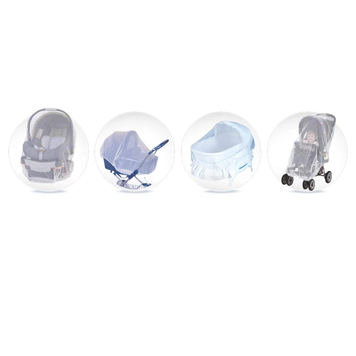 Buki Universal Mosquito Net for Strollers and Car Seats - Image 3