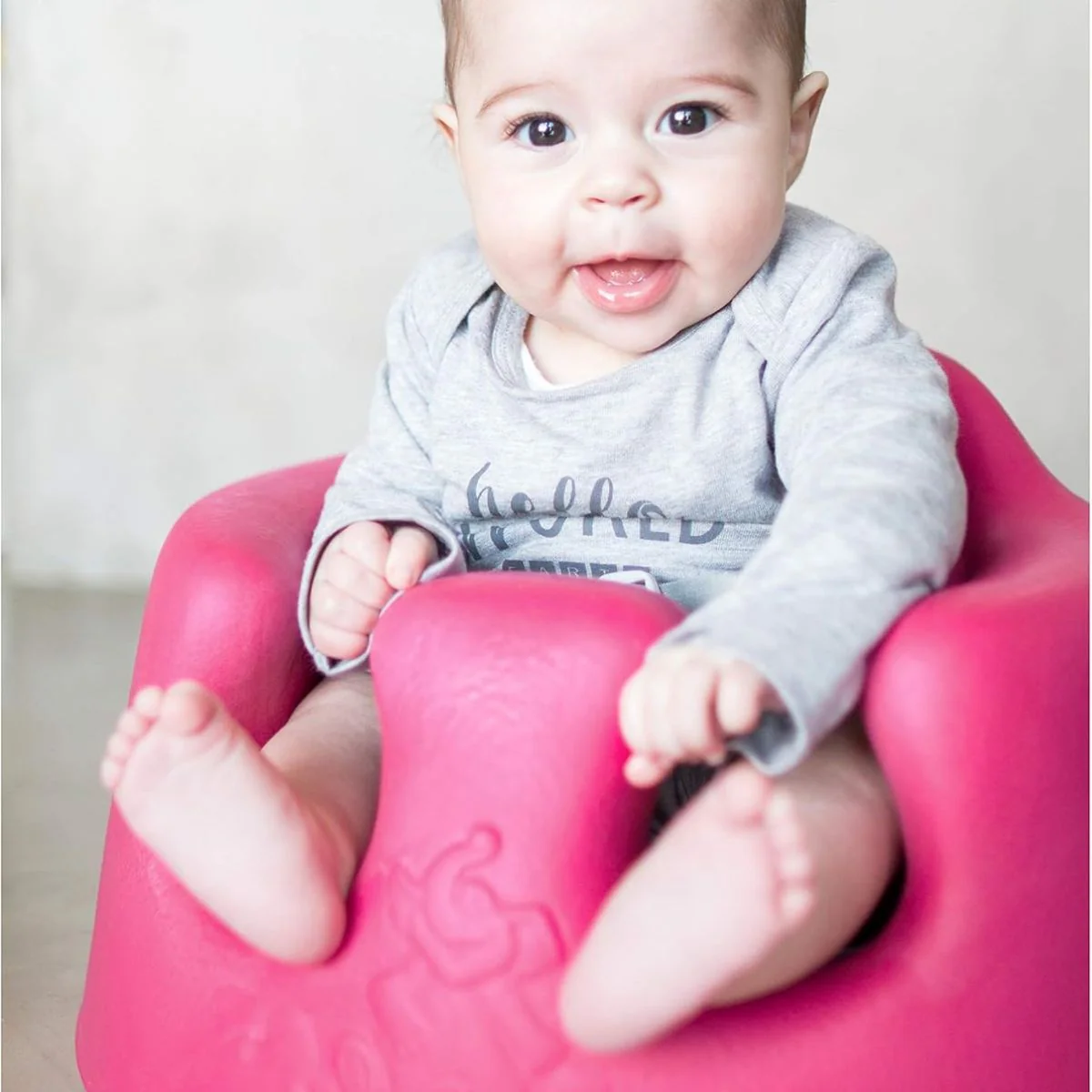 Bumbo Floor Seat with Tray - Magenta - Image 2