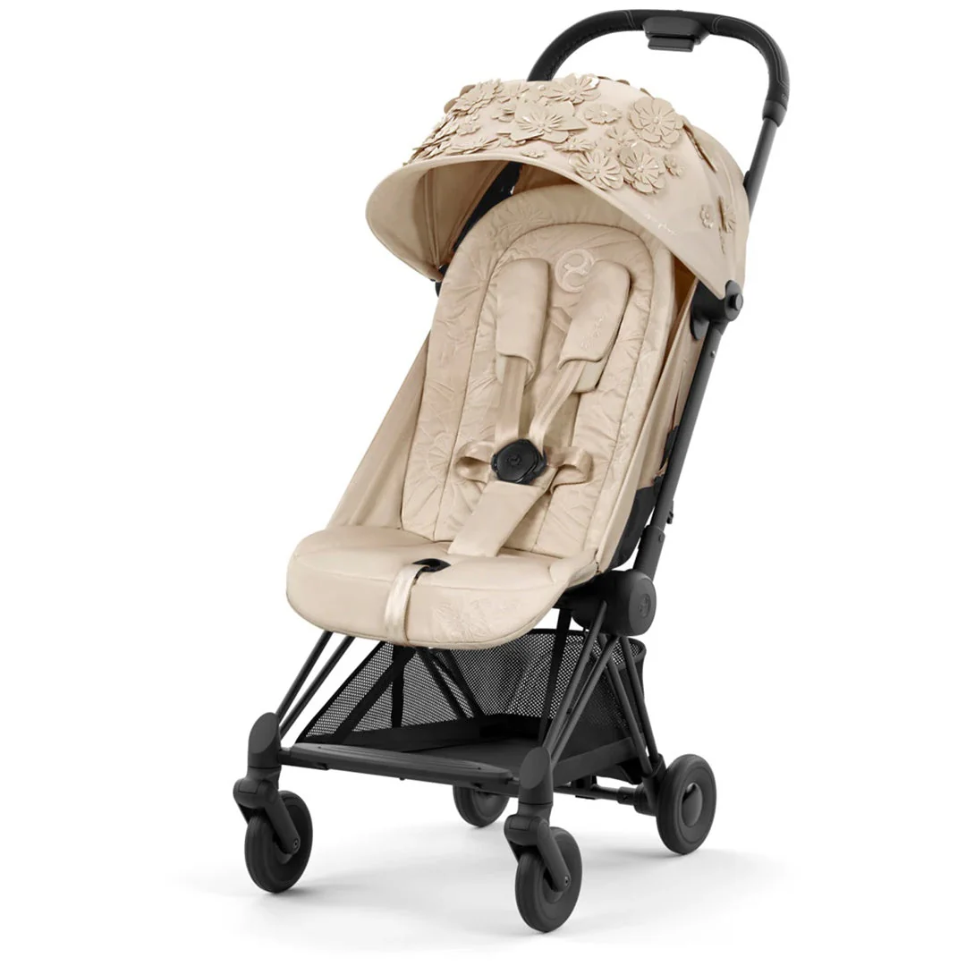 Cybex Coya Stroller Simply Flowers Beige / Matte Black