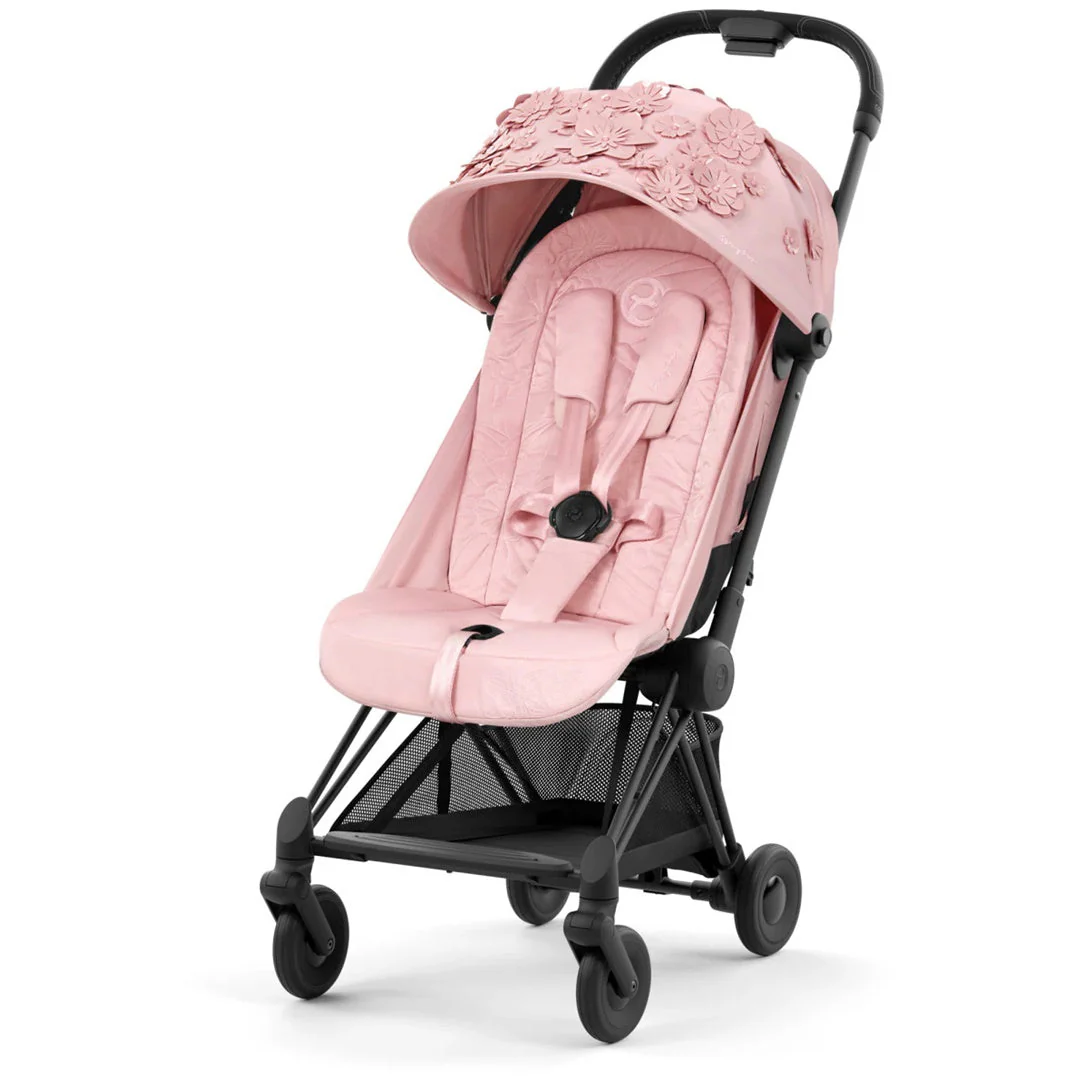 Cybex COYA Compact Stroller Simply Flowers Pink / Matte Black