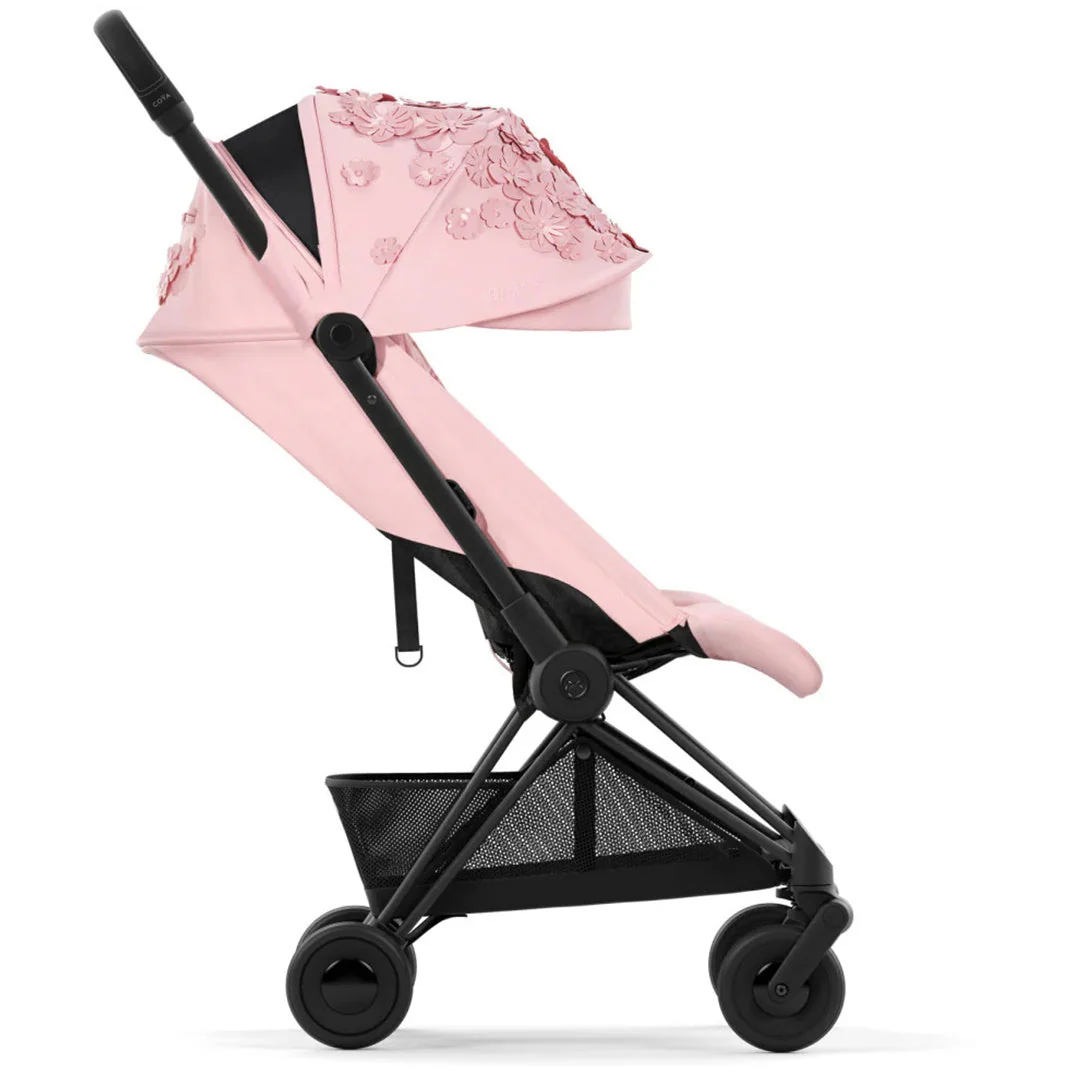 Cybex COYA Compact Stroller Simply Flowers Pink / Matte Black - Image 5