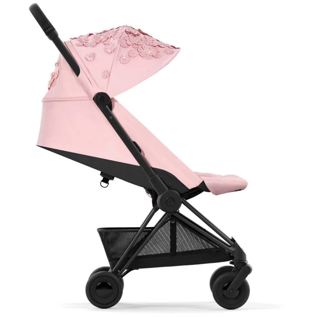 Cybex COYA Compact Stroller Simply Flowers Pink / Matte Black - Image 6