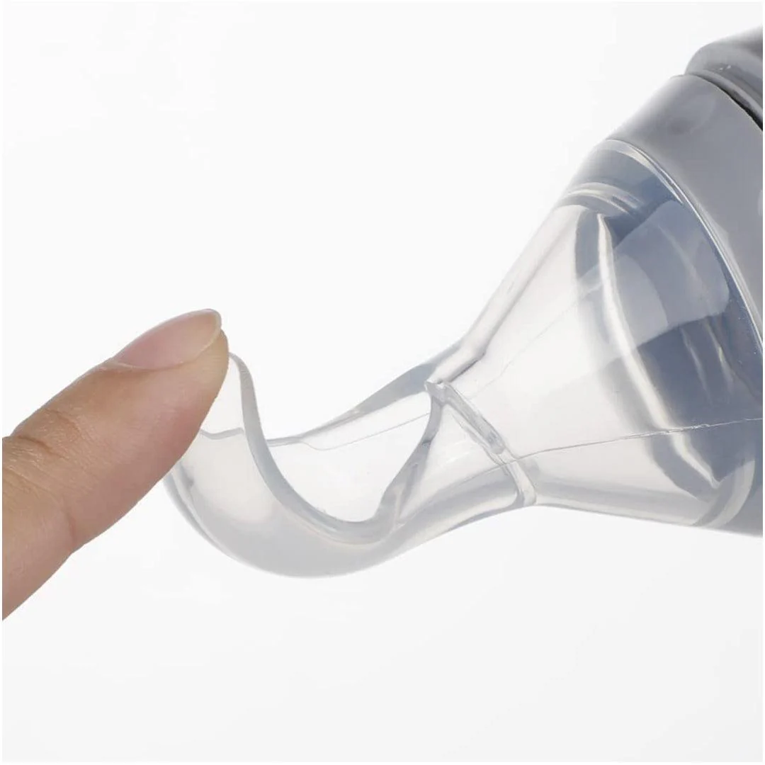 Haakaa Silicone Baby Food Dispensing Spoon Feeder 4oz - Peach - Image 6