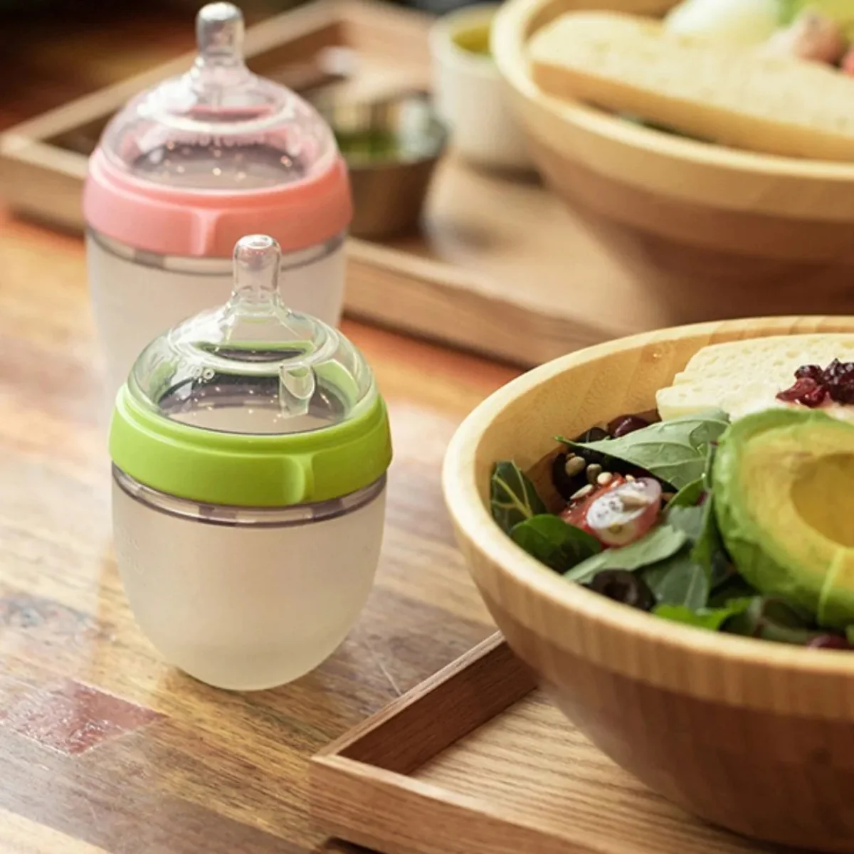 Comotomo Baby Bottle 150ml / 5oz Green - Image 12