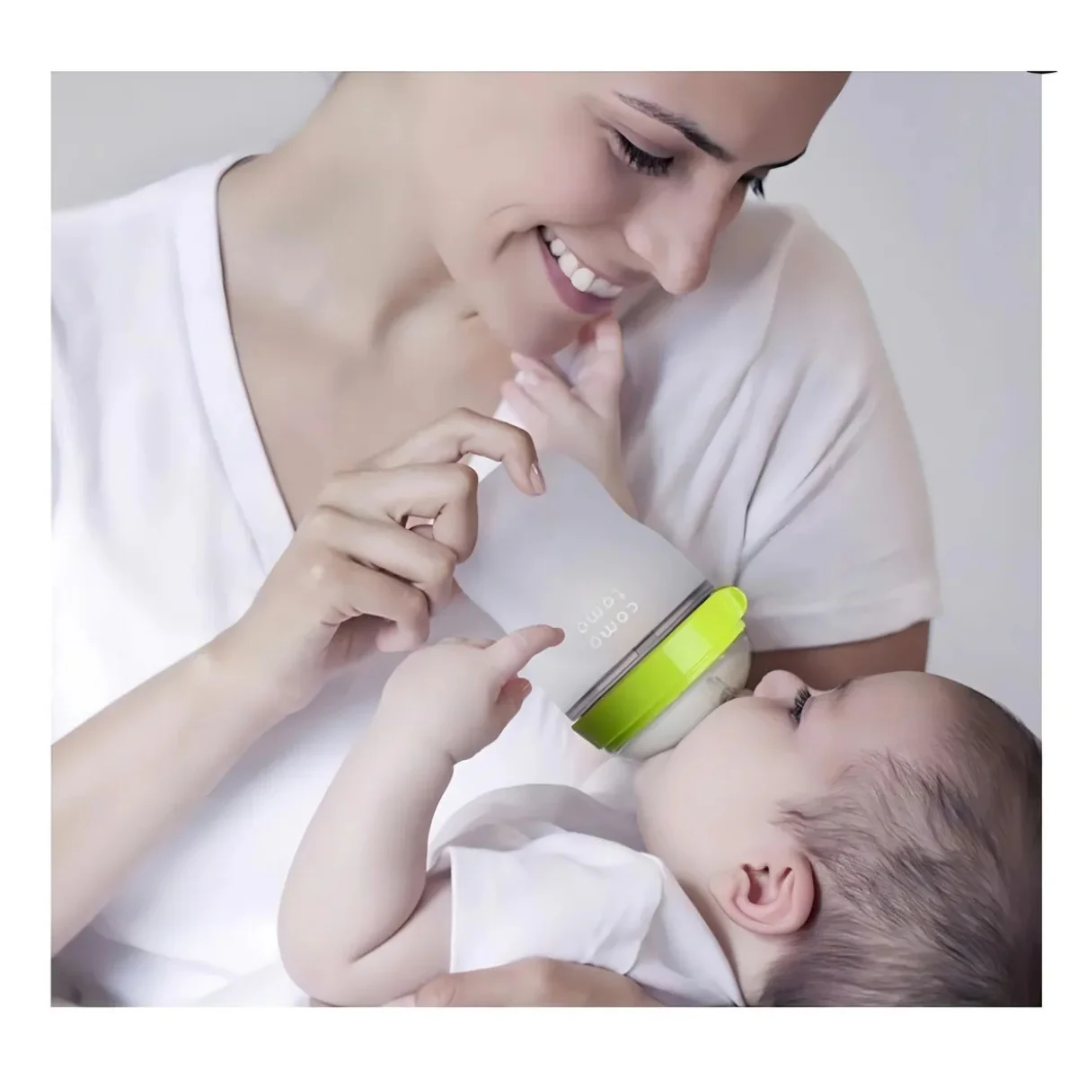 Comotomo Baby Bottle 150ml / 5oz Green - Image 15