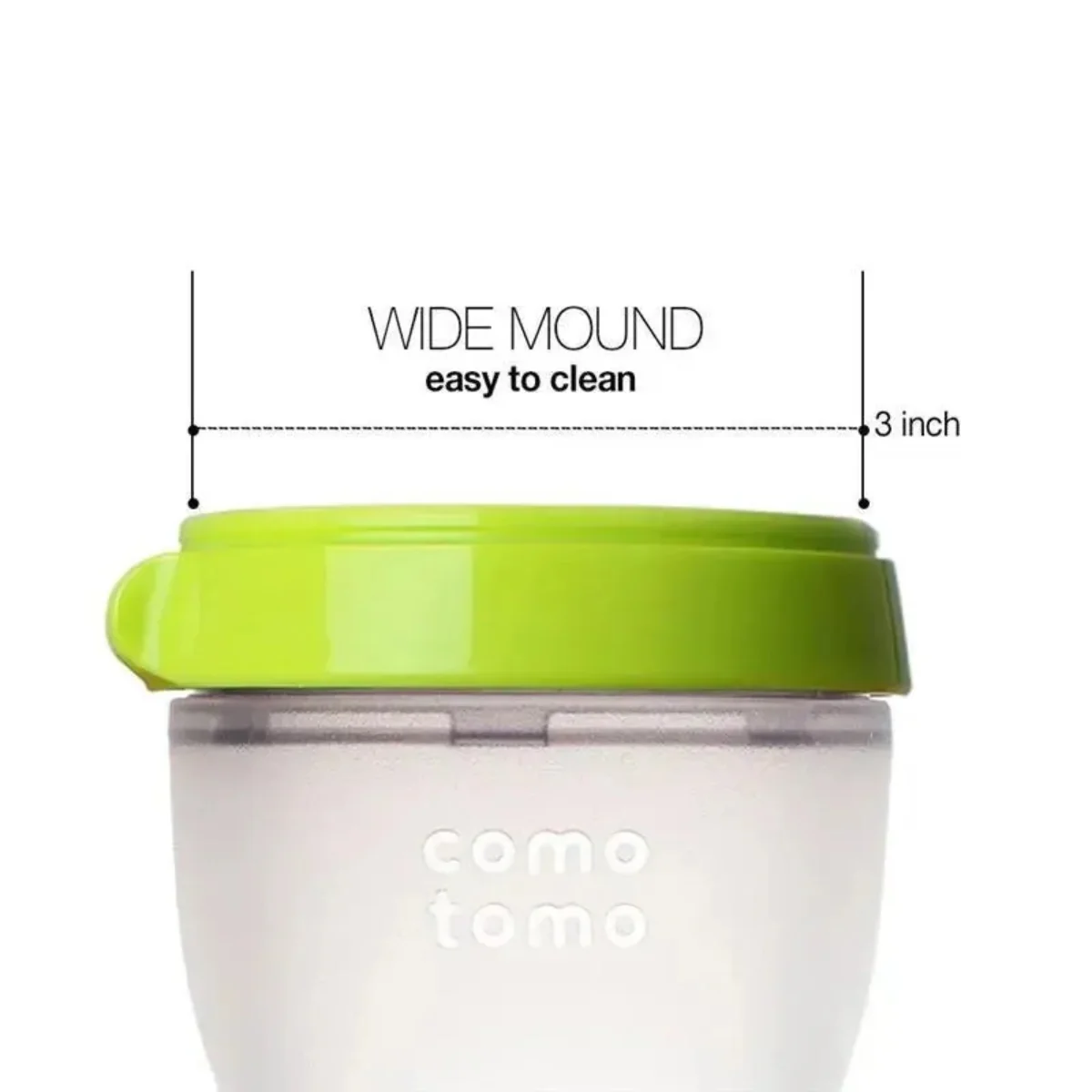 Comotomo Baby Bottle 150ml / 5oz Green - Image 8
