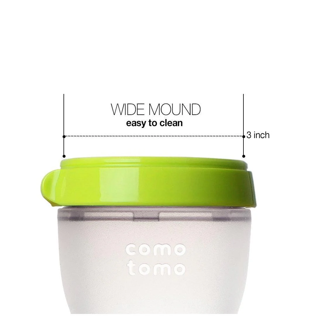 Comotomo Baby Bottle 2 Packs 150ml /5oz Green - Image 14