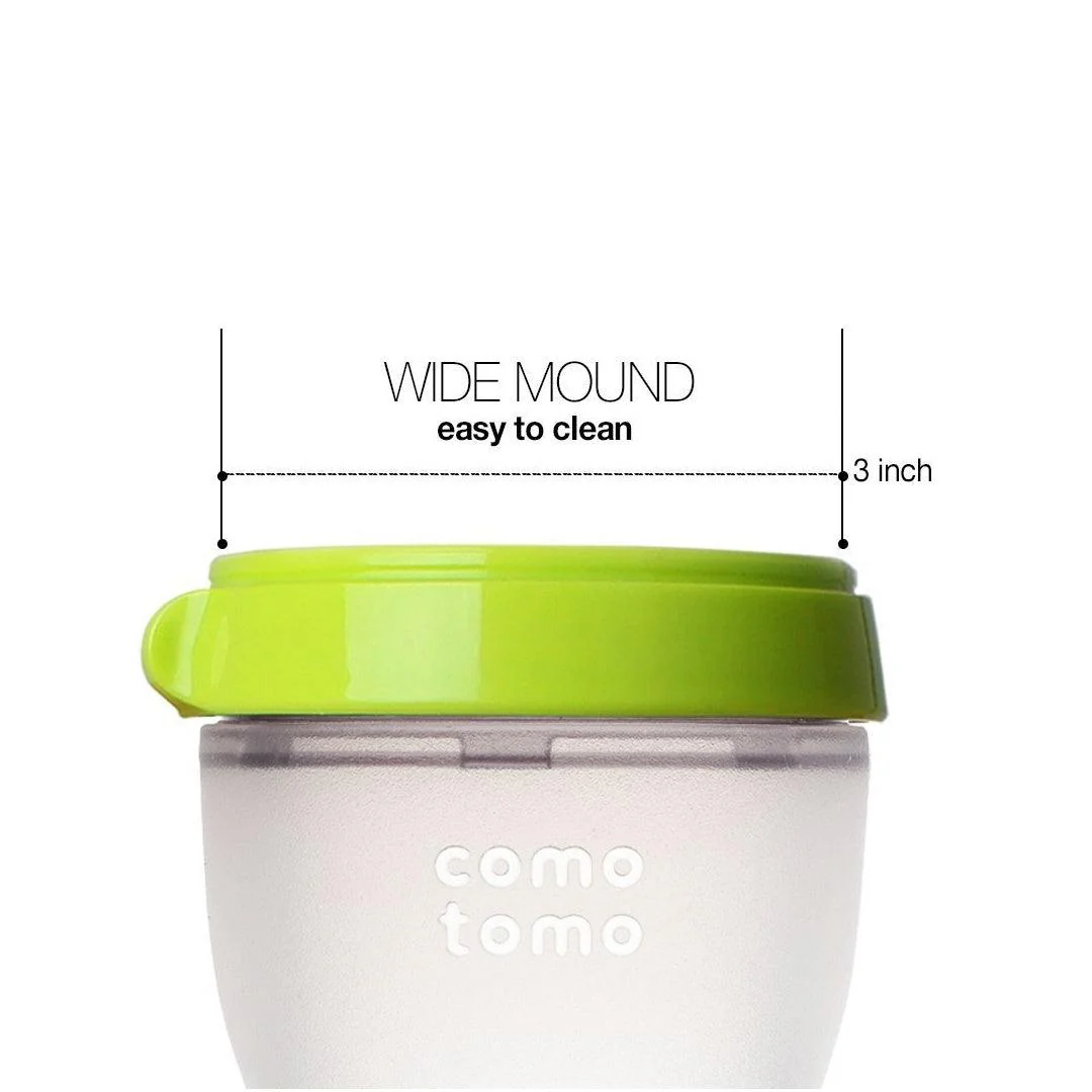 Comotomo Baby Bottle 250ml / 8oz Green - Image 10