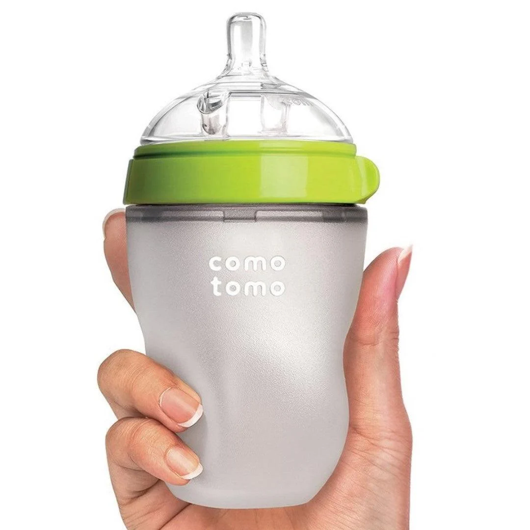 Comotomo Baby Bottle 250ml / 8oz Green - Image 2
