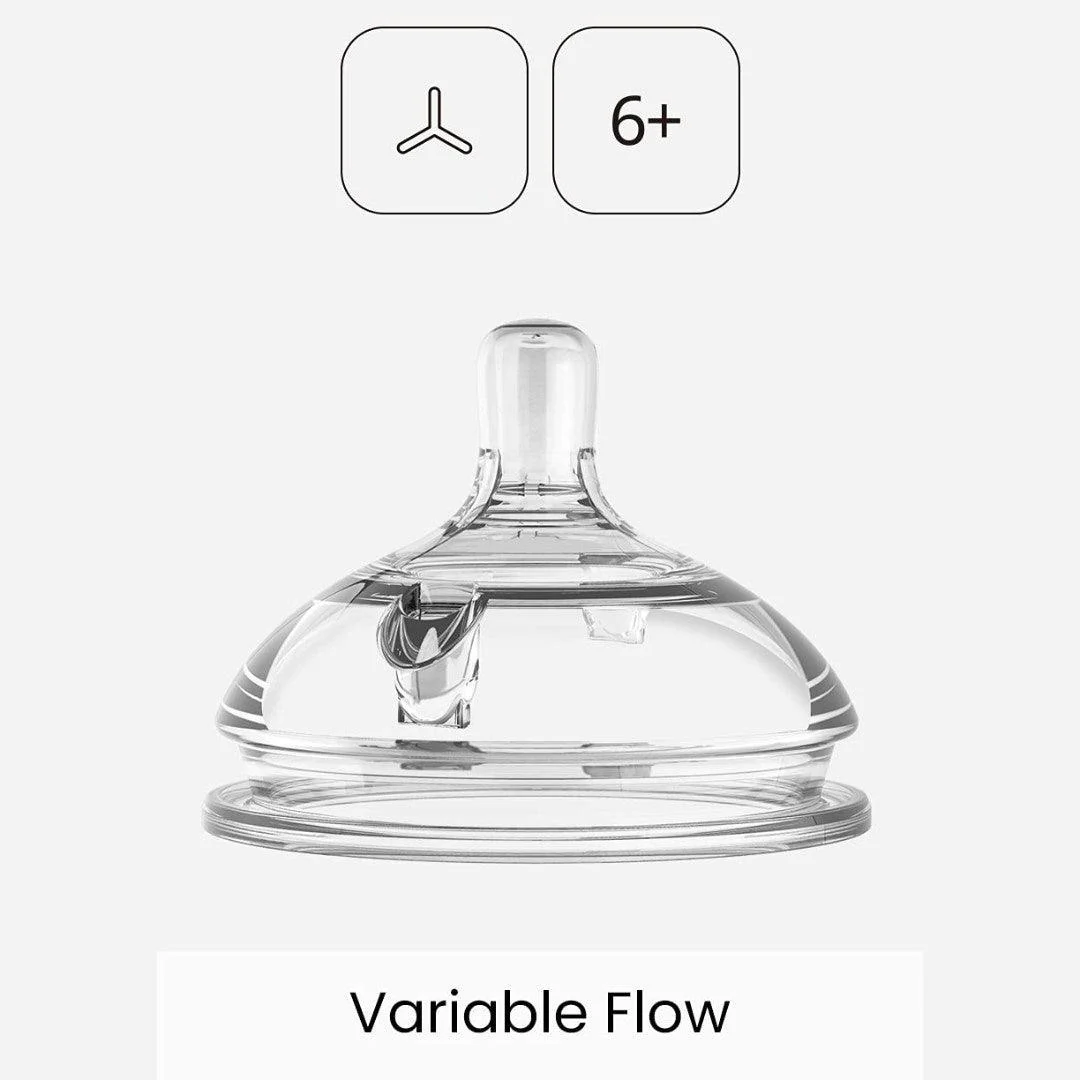 Comotomo Replacement Silicone Nipples Variable Flow 6M - Image 3
