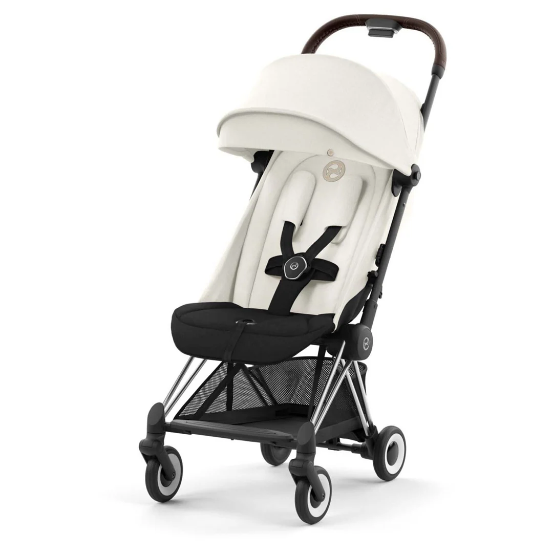 Cybex Coya Compact Stroller - Chrome / Off White