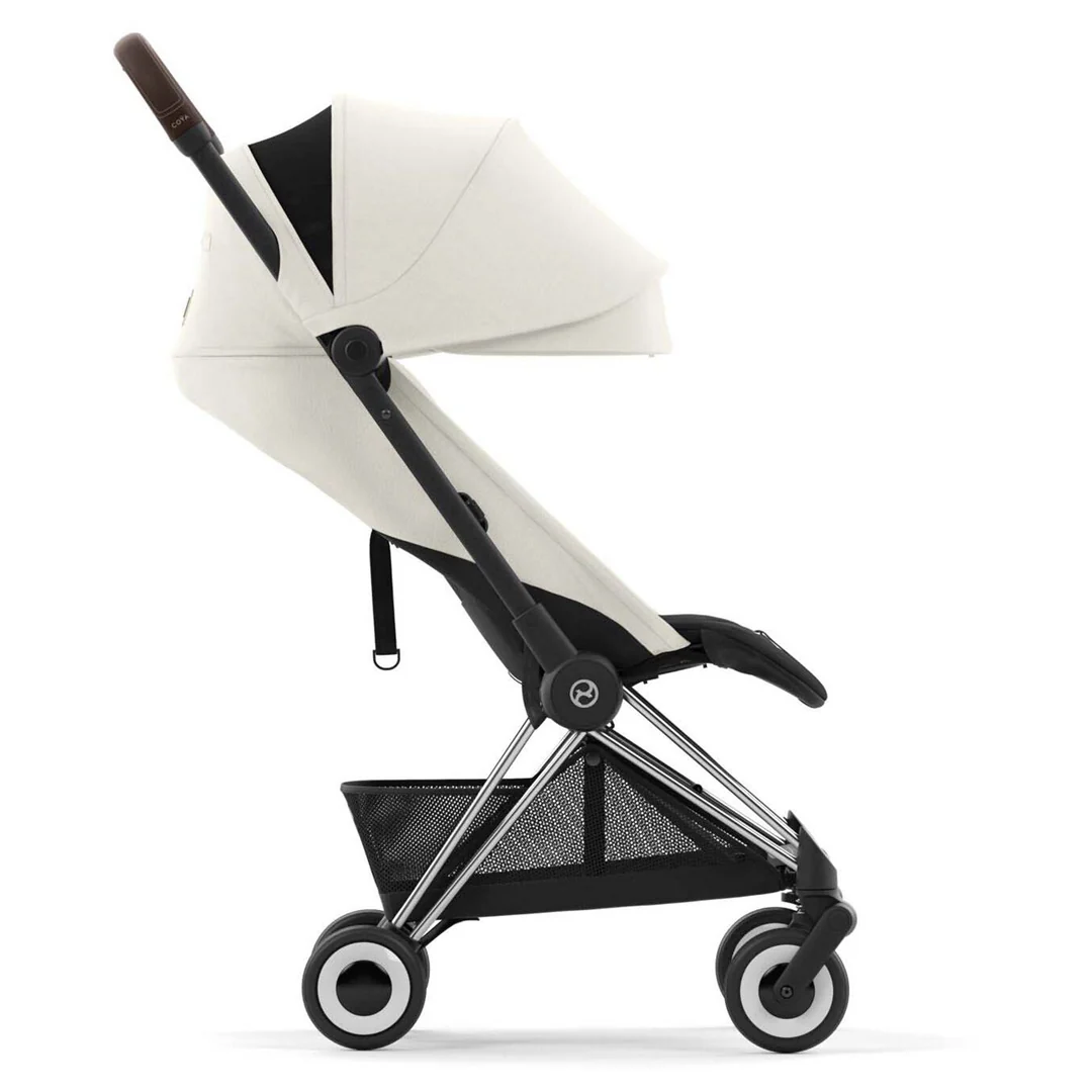Cybex Coya Compact Stroller - Chrome / Off White - Image 4