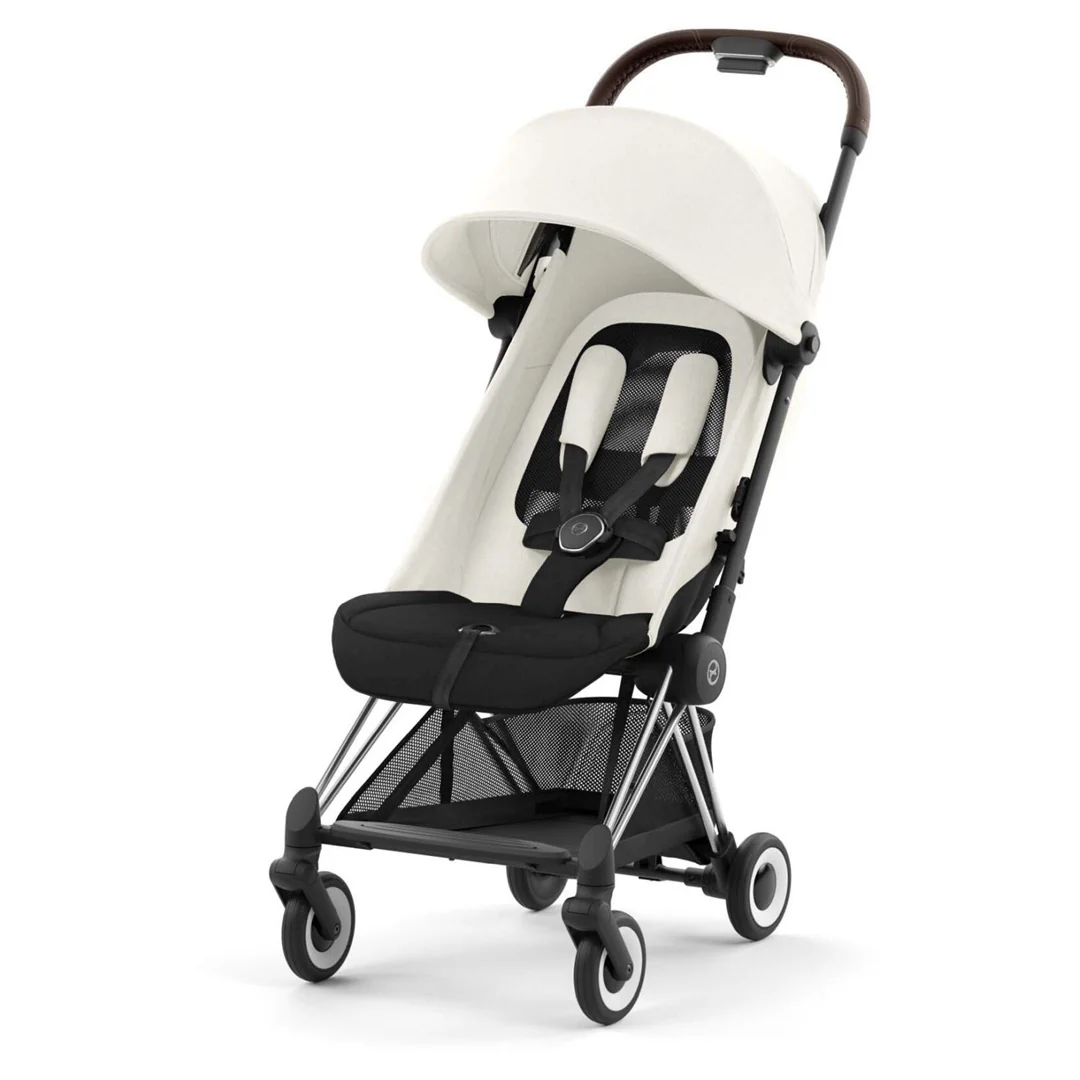 Cybex Coya Compact Stroller - Chrome / Off White - Image 6