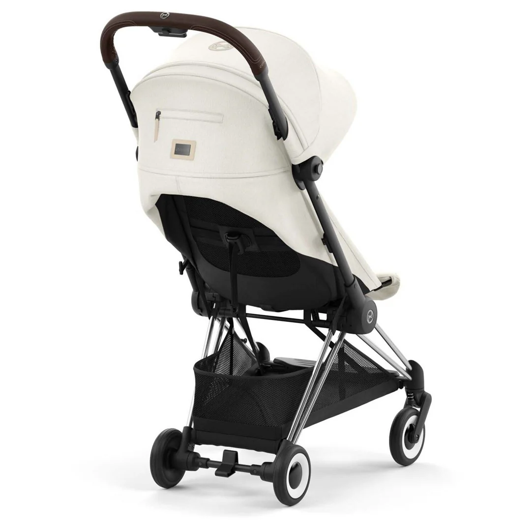 Cybex Coya Compact Stroller - Chrome / Off White - Image 7