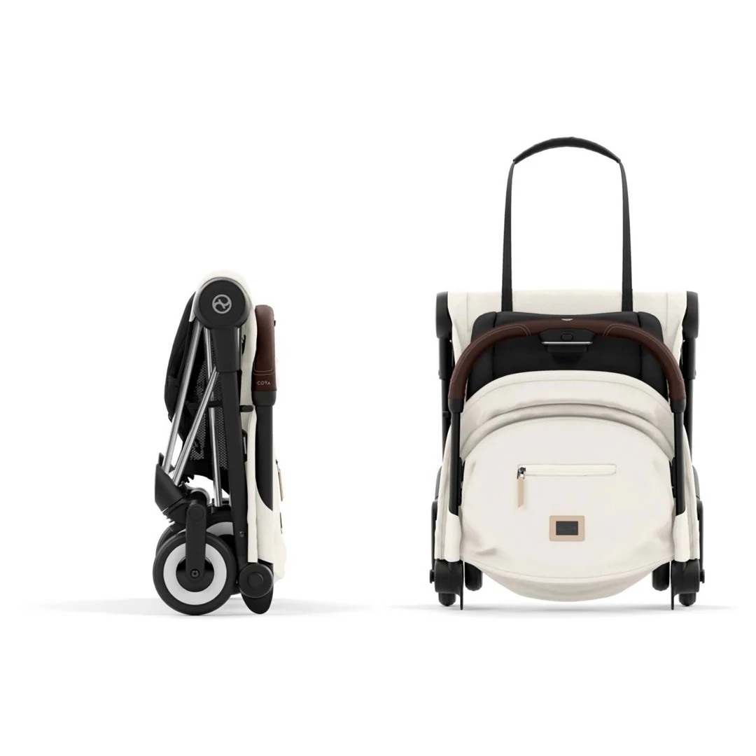 Cybex Coya Compact Stroller - Chrome / Off White - Image 8