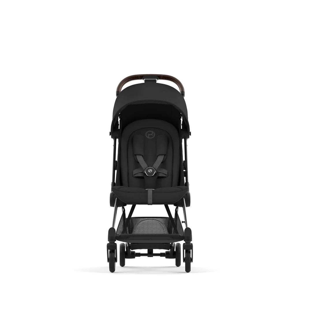 Cybex Coya Compact Stroller - Chrome / Dark Brown / Sepia Black - Image 3