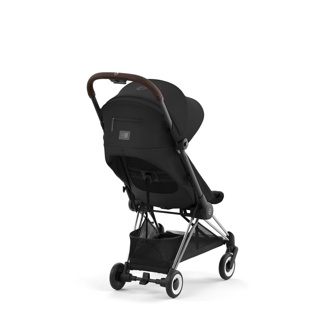 Cybex Coya Compact Stroller - Chrome / Dark Brown / Sepia Black - Image 8
