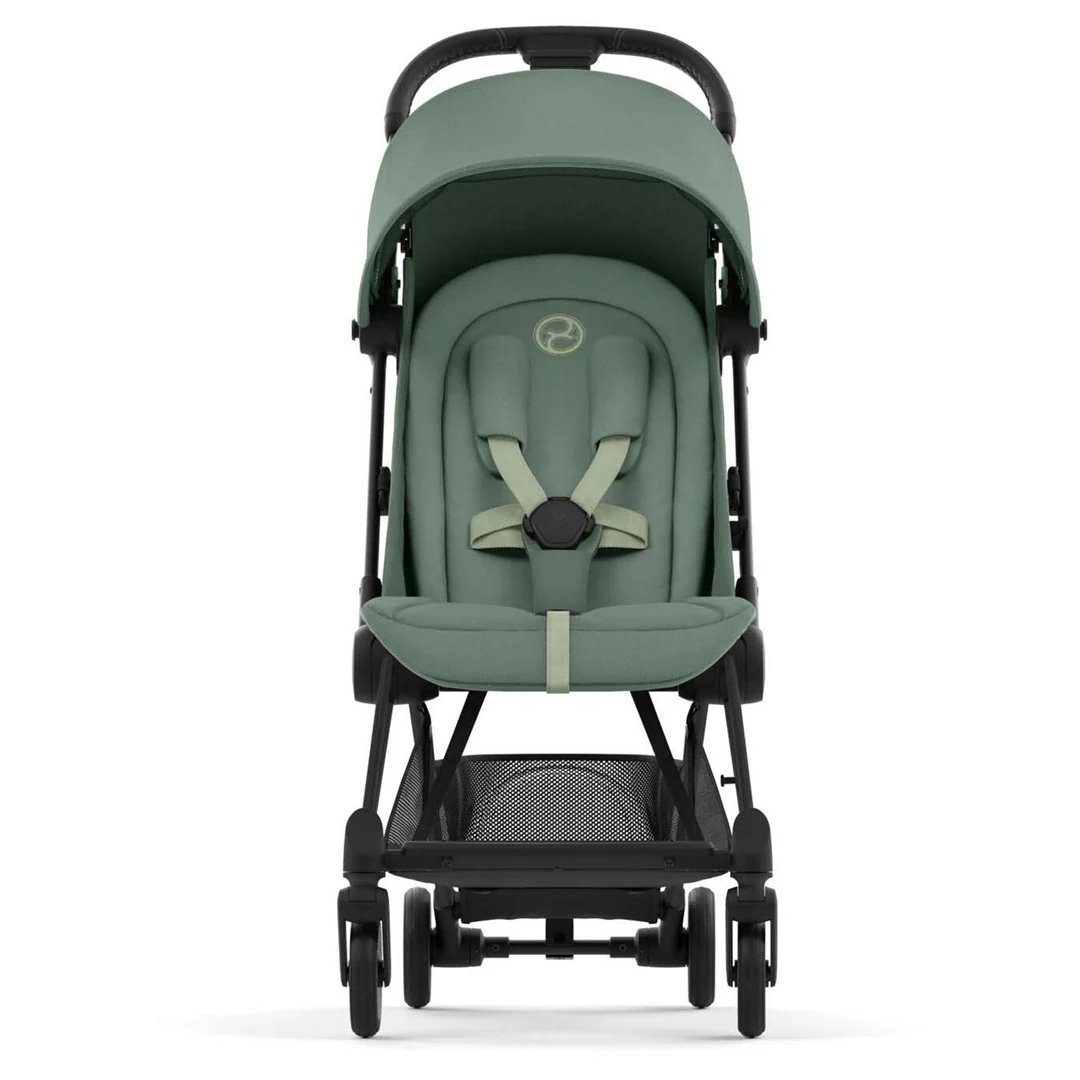 Cybex Coya Compact Stroller - Matte Black / Leaf Green - Image 4