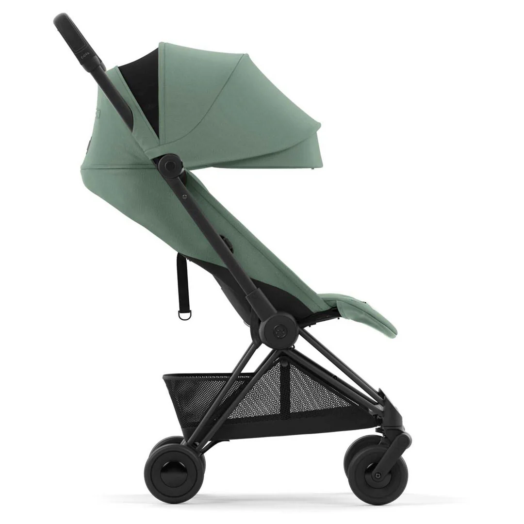 Cybex Coya Compact Stroller - Matte Black / Leaf Green - Image 5