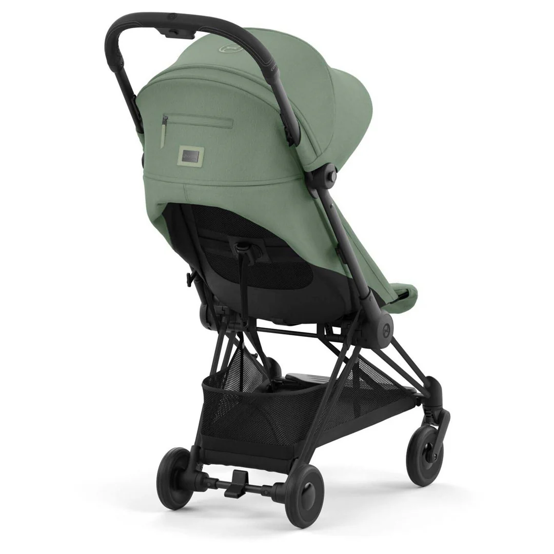 Cybex Coya Compact Stroller - Matte Black / Leaf Green - Image 6