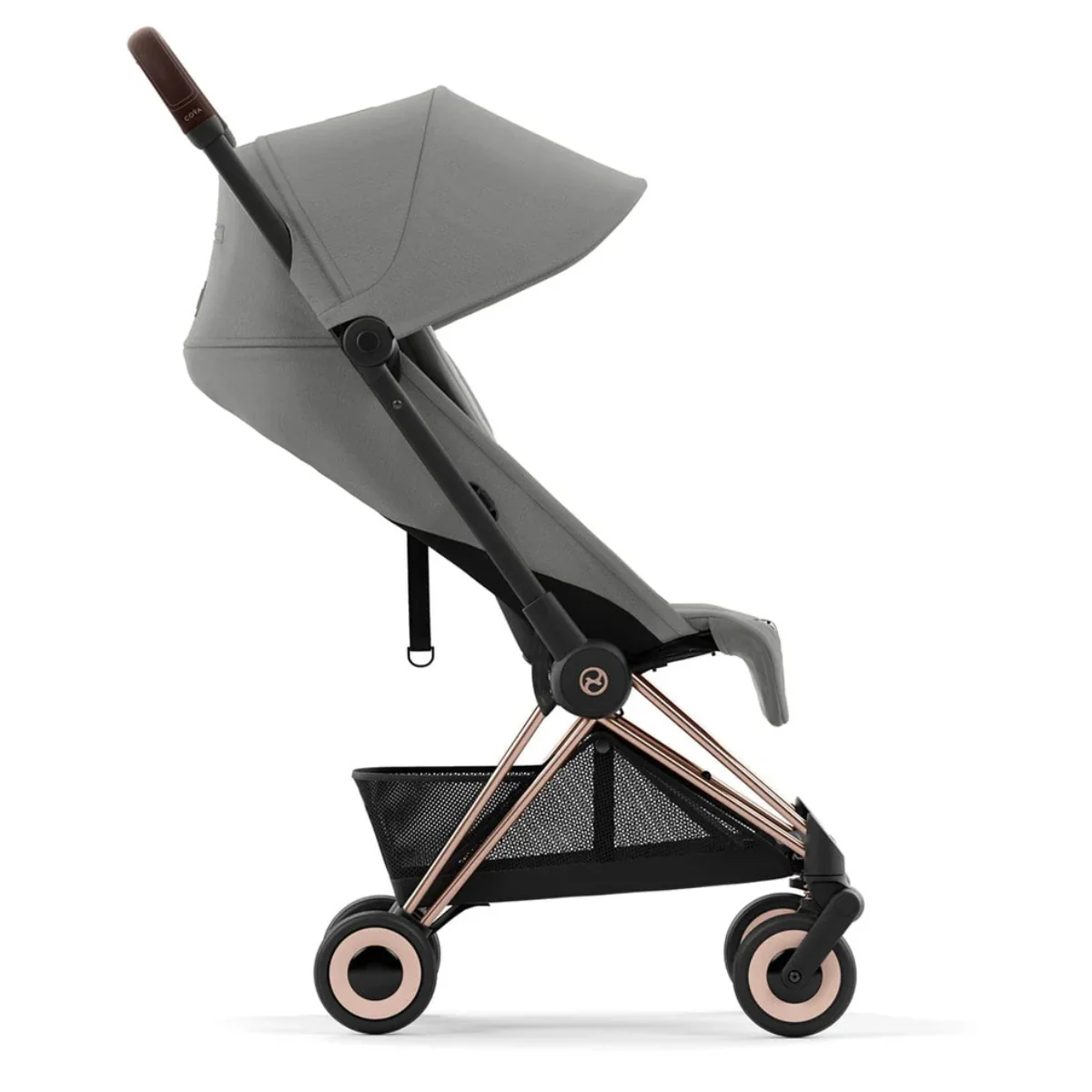 Cybex Coya Compact Stroller - Rose Gold / Mirage Grey - Image 4