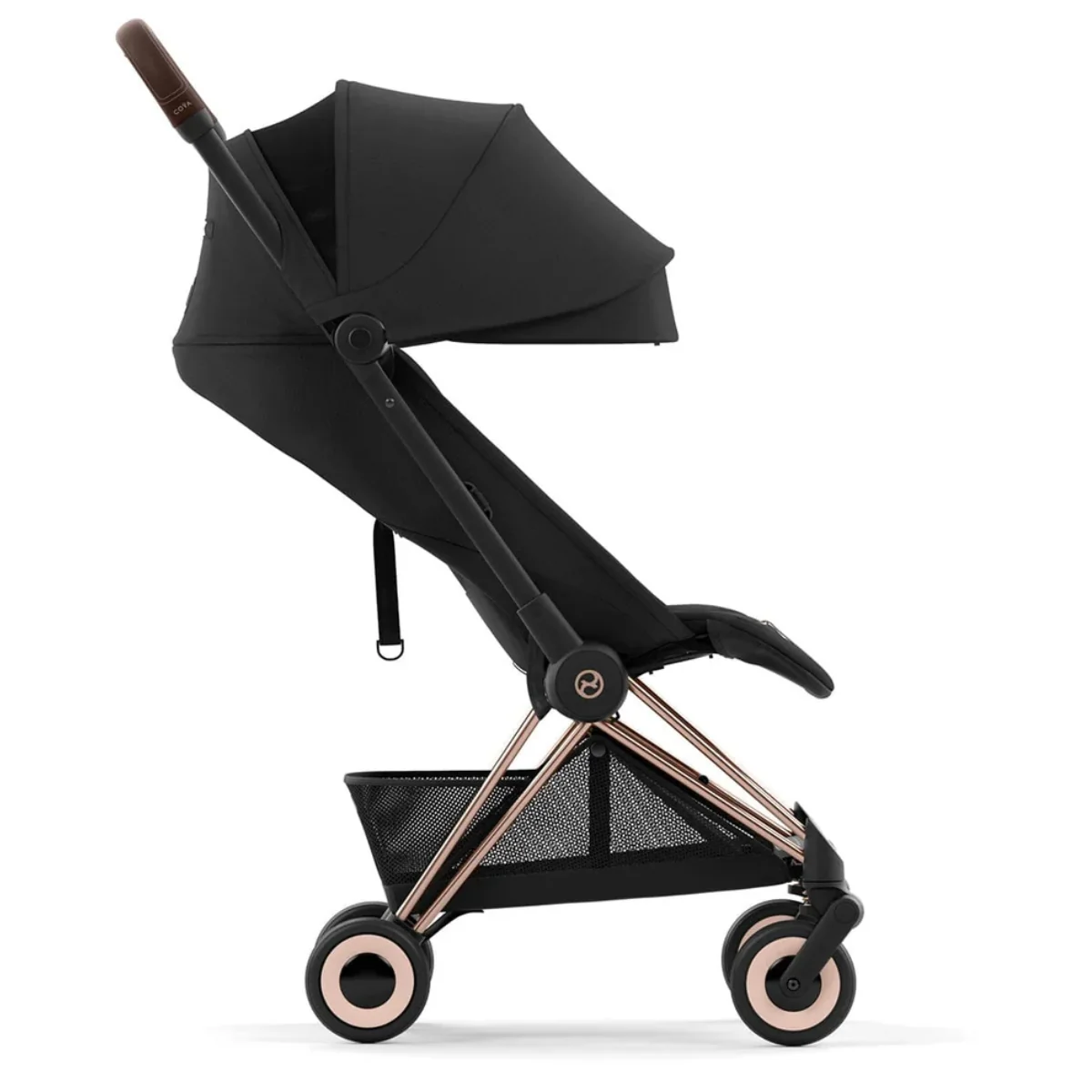Cybex Coya Compact Stroller - Rose Gold / Sepia Black - Image 4