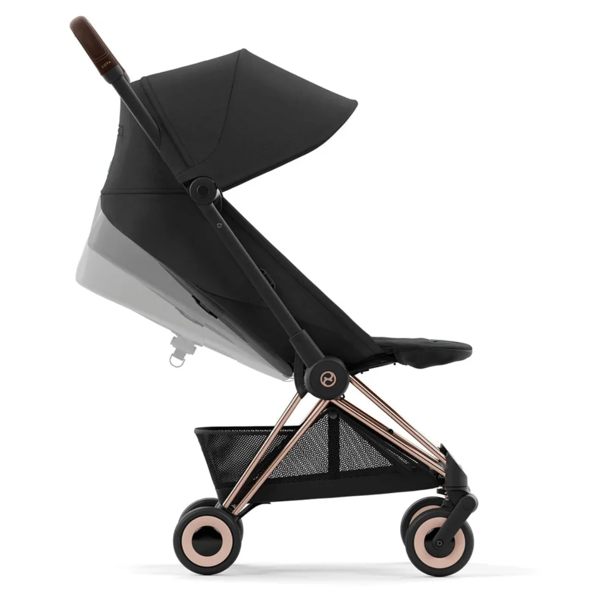 Cybex Coya Compact Stroller - Rose Gold / Sepia Black - Image 5