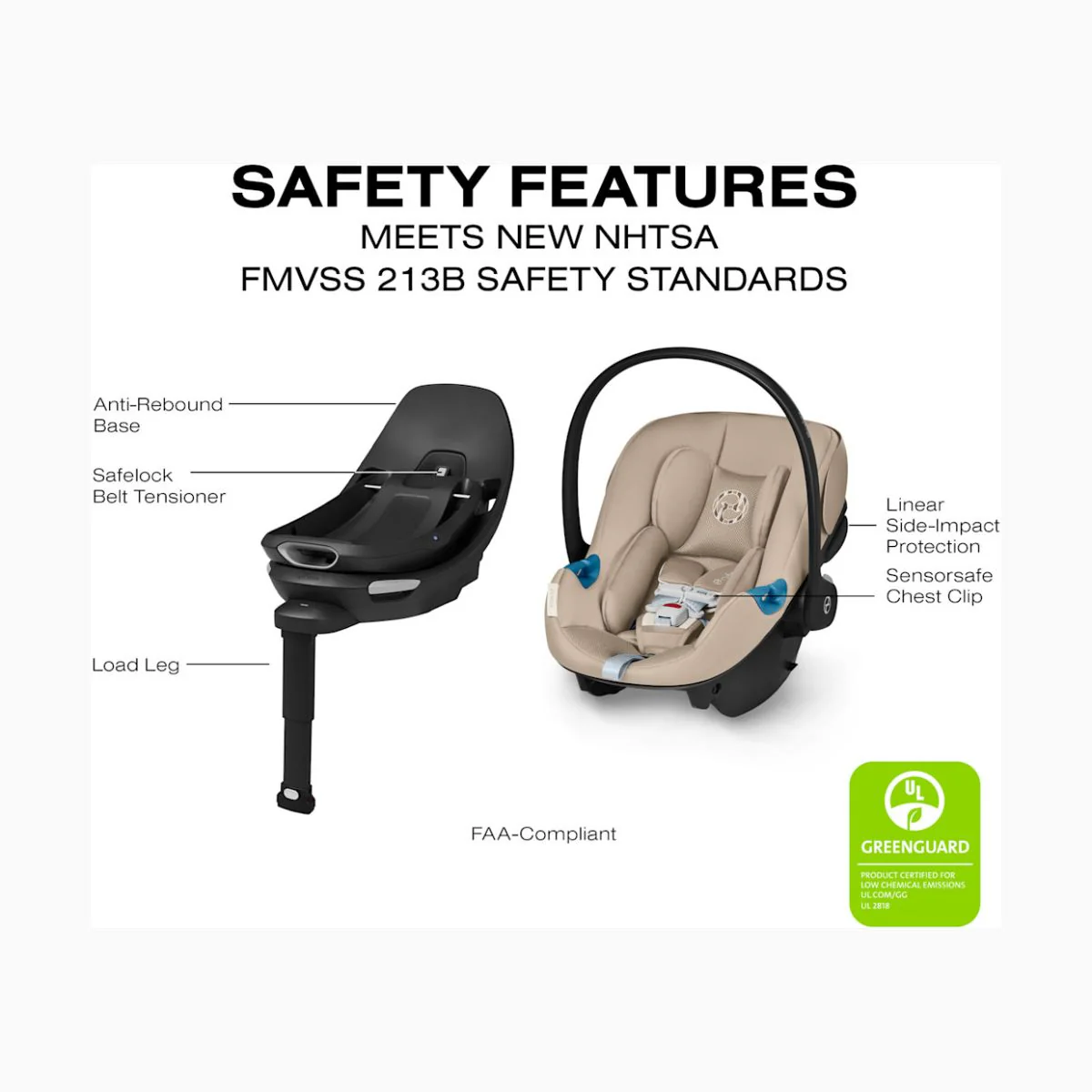 Cybex Aton G2 Swivel with Load Leg Base - Almond Beige - Image 11