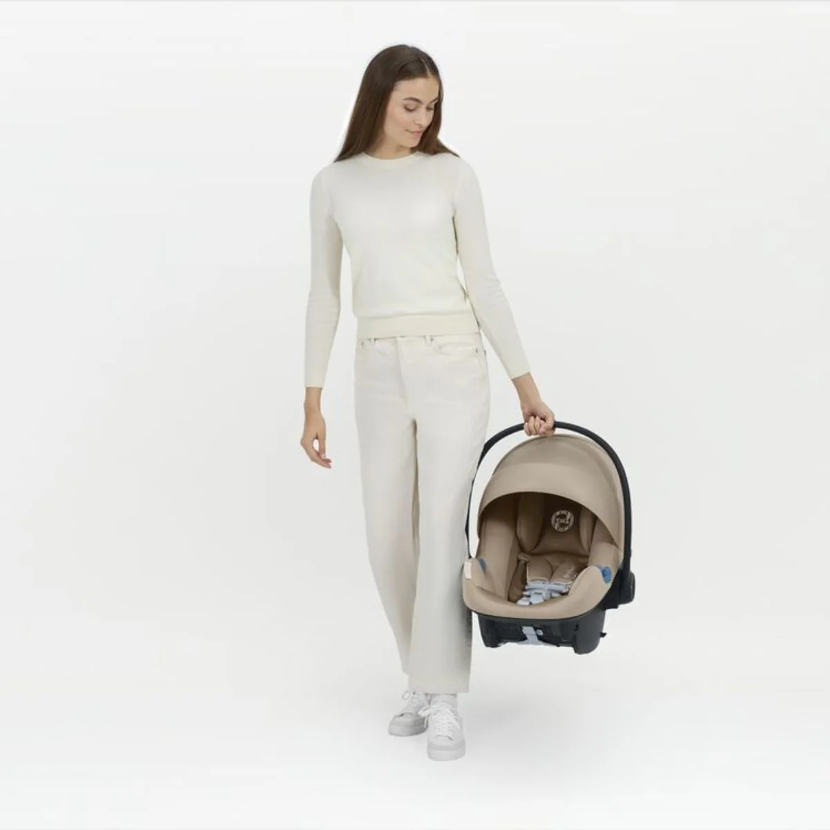 Cybex Aton G2 Swivel with Load Leg Base - Almond Beige - Image 16