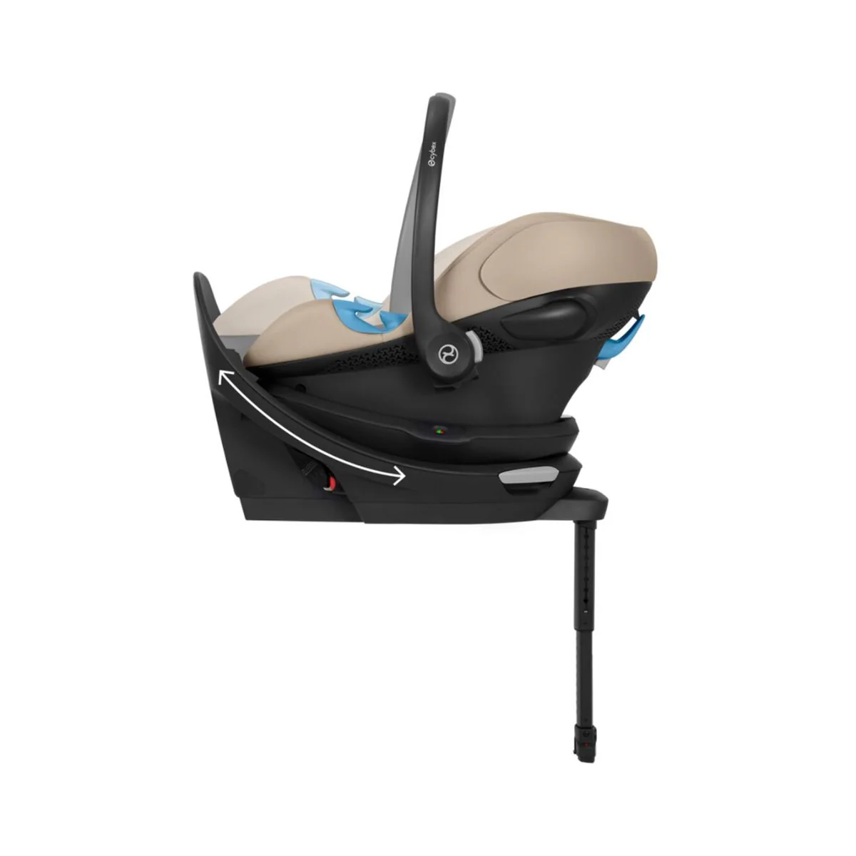 Cybex Aton G2 Swivel with Load Leg Base - Almond Beige - Image 3