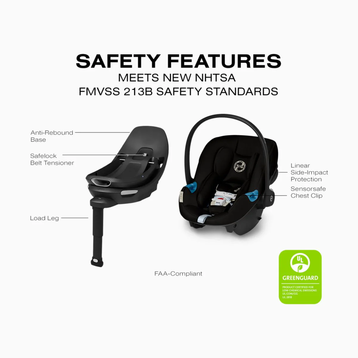 Cybex Aton G2 Swivel with Load Leg Base - Moon Black - Image 8