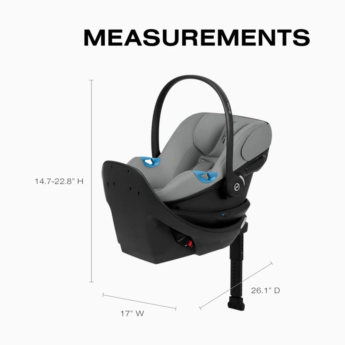 Cybex Aton G2 Swivel with Load Leg Base - Stone Grey - Image 9