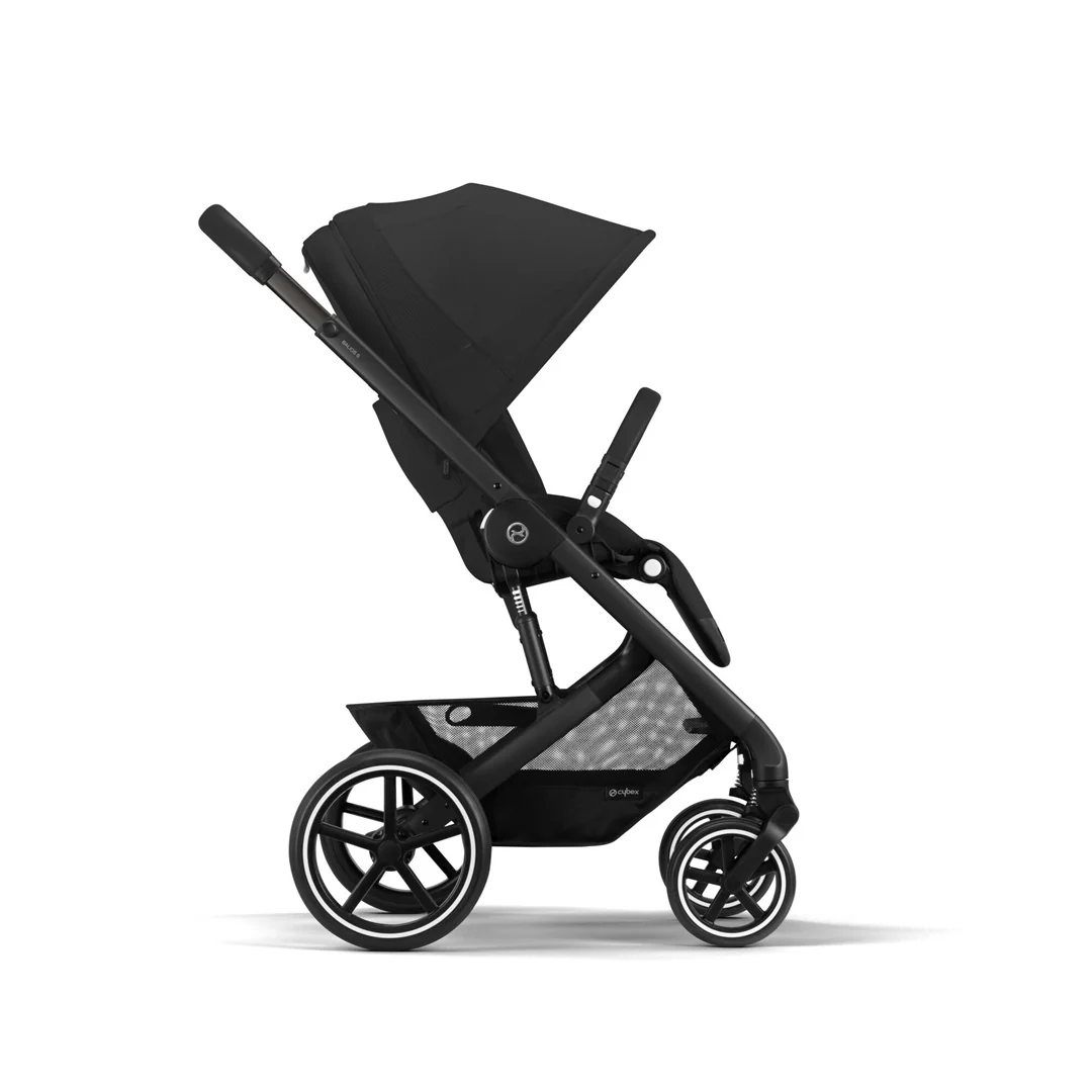 Cybex Balios S Lux Stroller - Black Frame / Moon Black - Image 3