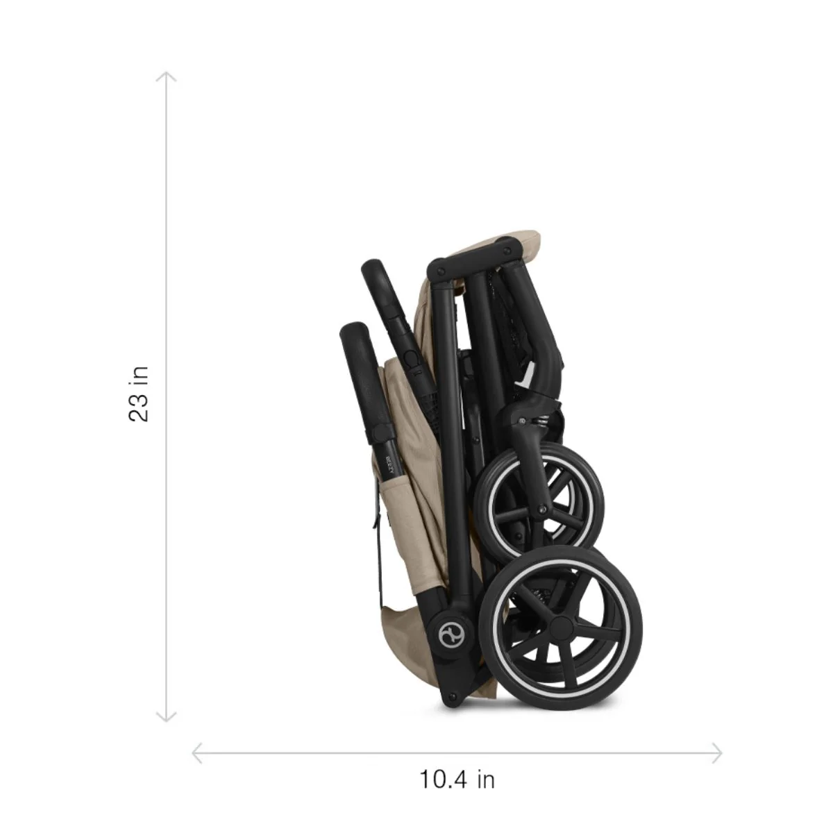 Cybex Beezy Compact Stroller - Almond Beige - Image 12