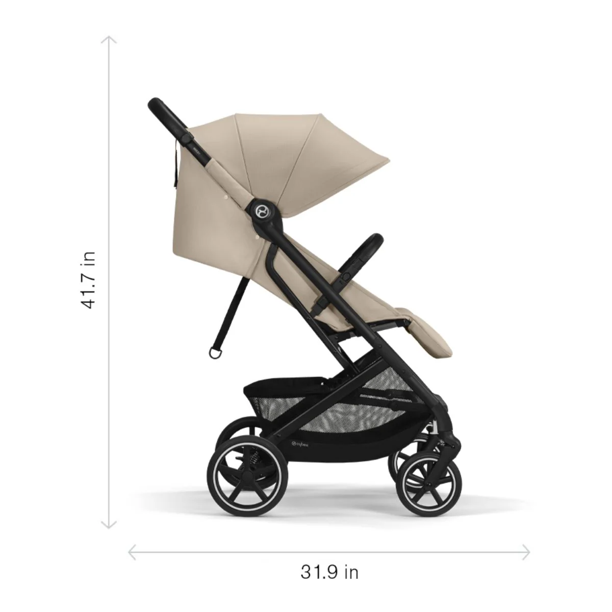 Cybex Beezy Compact Stroller - Almond Beige - Image 14