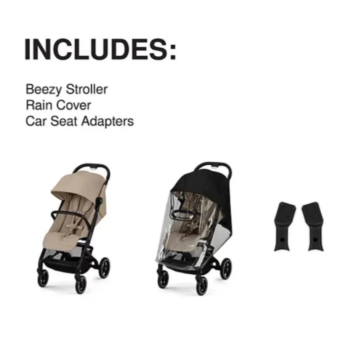 Cybex Beezy Compact Stroller - Almond Beige - Image 18