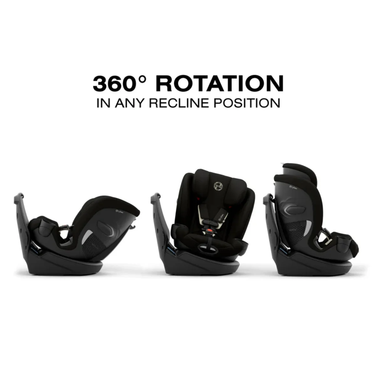 CYBEX Callisto G 360 Select Rotating All-in-One Convertible Car Seat Black - Image 3