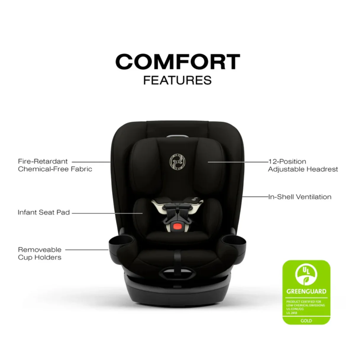 CYBEX Callisto G 360 Select Rotating All-in-One Convertible Car Seat Black - Image 4