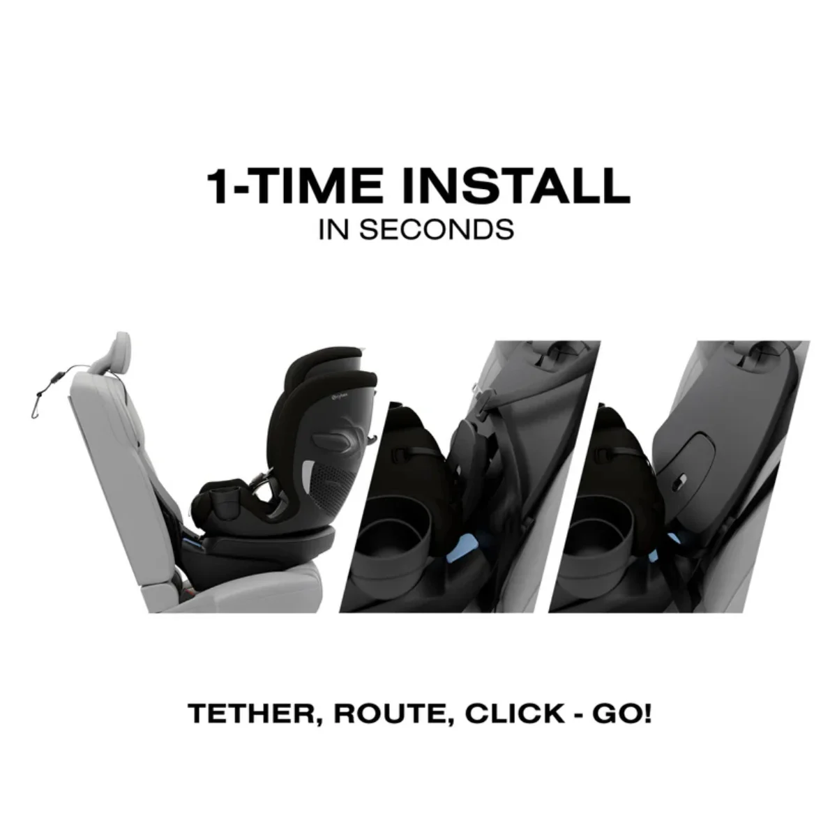 CYBEX Callisto G 360 Select Rotating All-in-One Convertible Car Seat Black - Image 6